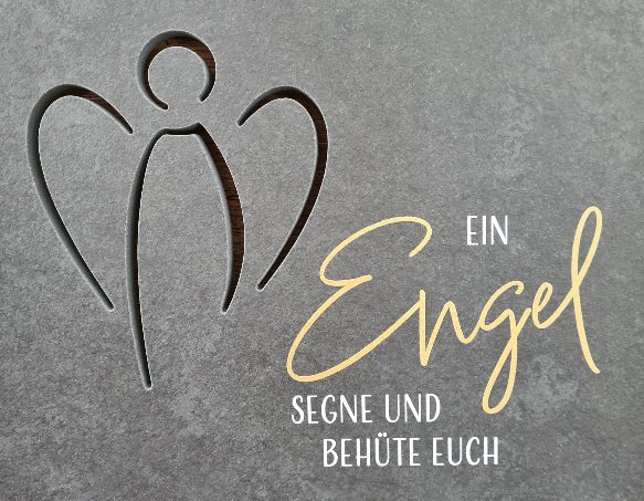 Schiefer Schlüsselbrett "Ein Engel"; 29x29cm